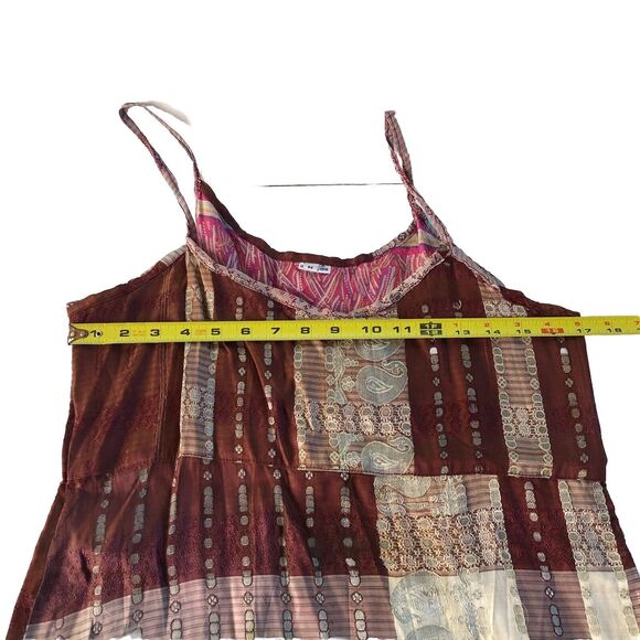 Unbranded Silk Side Slit Maxi Dress Size Medium - Picture 6 of 12